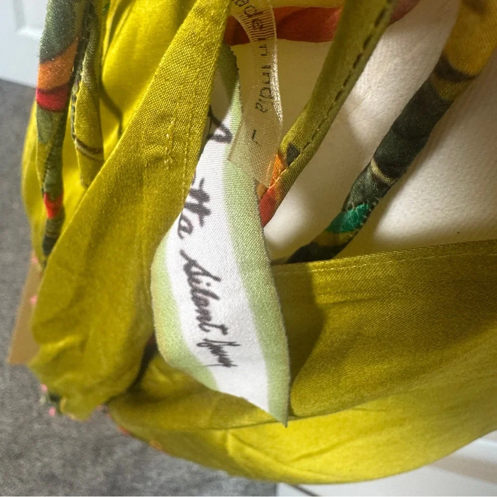 Aratta Silent Journey French Riviera Tasseled Floral Dress Large NWT $190 - Picture 9 of 10